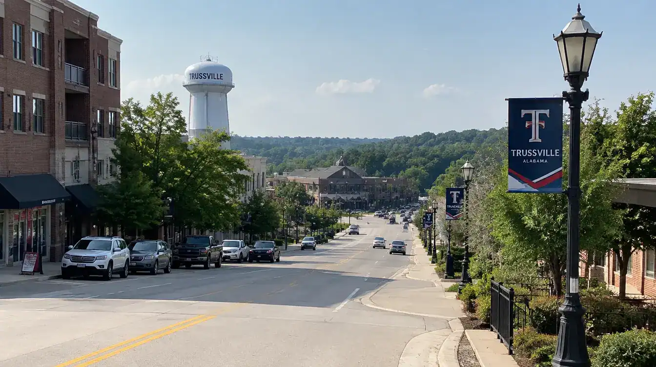 A road leading to the city